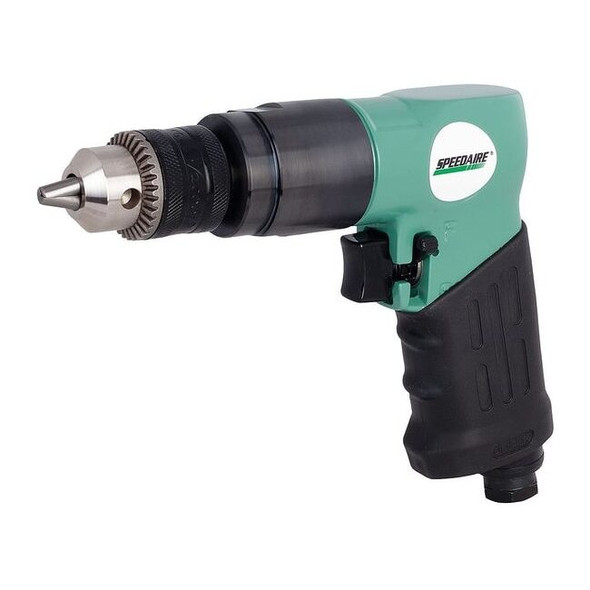 Speedaire Air-Powered Drill, 1/4 in, NPT, Keyed 21AA73