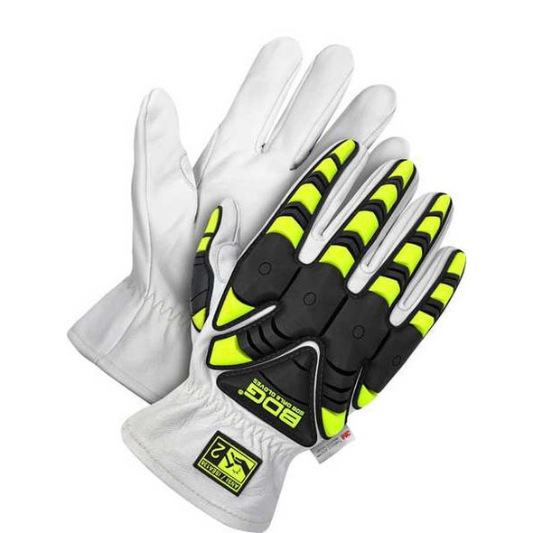 Bdg Leather Gloves,Goatskin Palm 20-9-1870-S