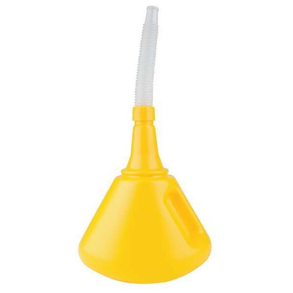 Funnel King Polyethylene, 2 qt, 15-1/4", 1-1/16", Yellow 94310