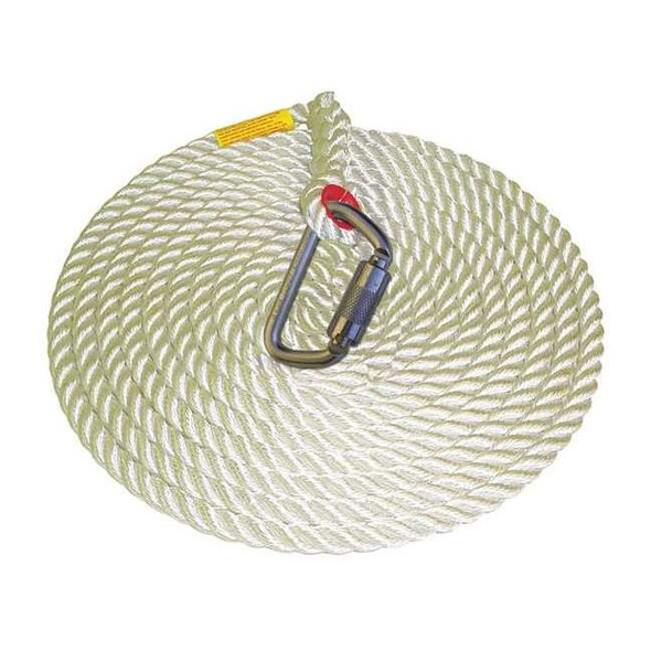 3m Protecta Vertical Lifeline, 100 ft., 310 lb. Weight Capacity AC230A1