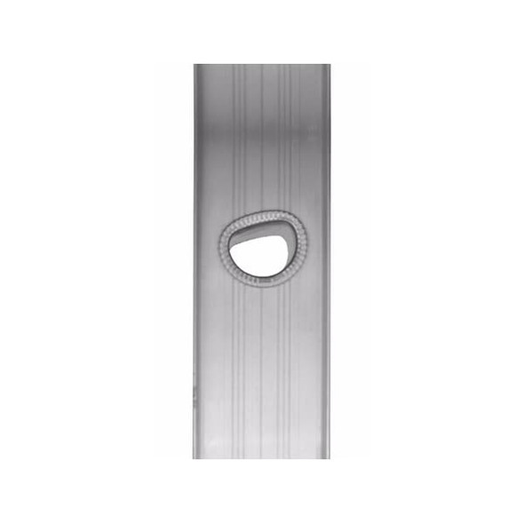 8 ft. Overall H, Straight Ladder, Aluminum, 8 Steps, Natural Finish, 300 lb Load Capacity