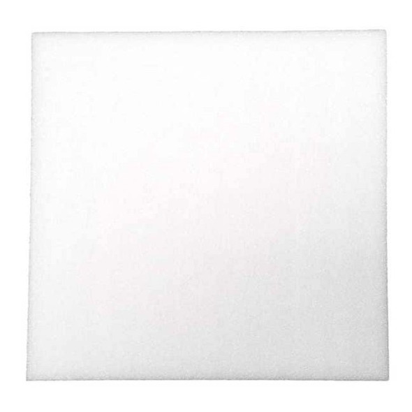 Foam Sheet, Open Cell, 12 in W, 12 in L, 2 in Thick, Natural