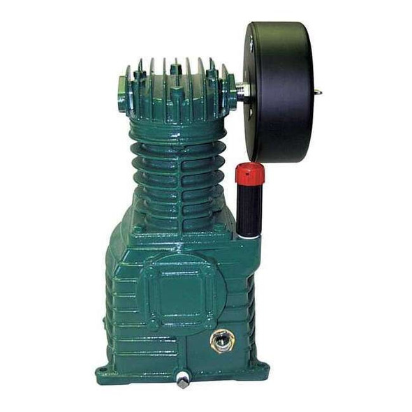 Air Compressor Pump, 1 1/2 hp, 3 hp, 1 Stage, 34 fl oz Oil Capacity, 2 Cylinder