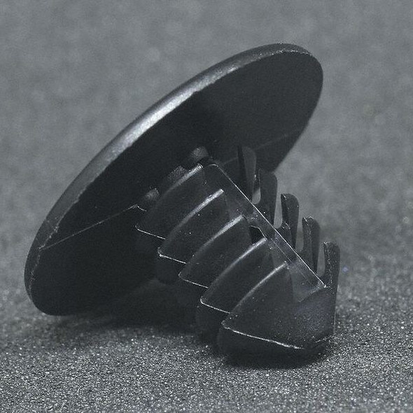 Push-In Rivet, Dome Head, 1/4 in Dia., 7/16 in L, Nylon Body, 20 PK