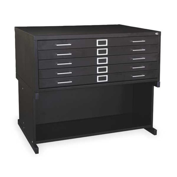 Manufacturer Varies Flat File Cabinet Base, Open Base, Black 2CLE5