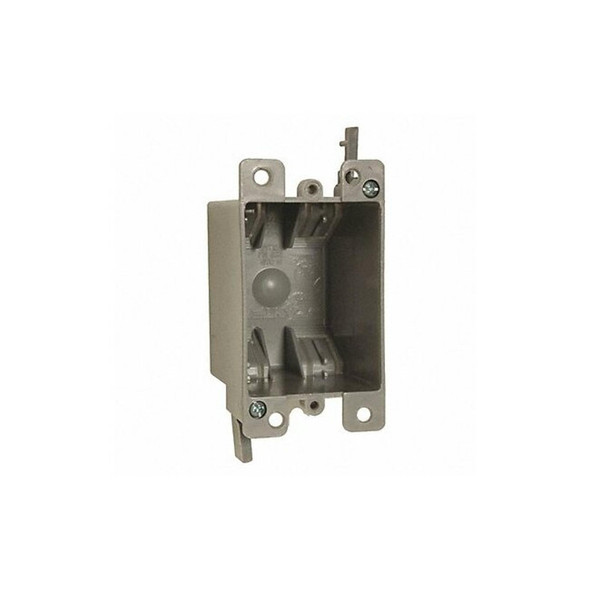 Electrical Box, 14 cu in, Cable Box Type, 1 Gang, Thermoplastic, Square Shape