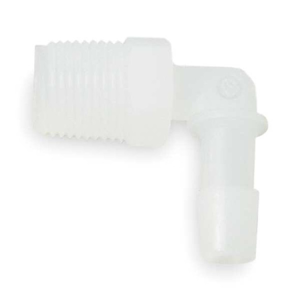 Eldon James Elbow,Thread To Barb,PVDC,1/4 In,PK5 L4-4NK Eldon James Elbow,Thread To Barb,PVDC,1/4 In,PK5 L4-4NK