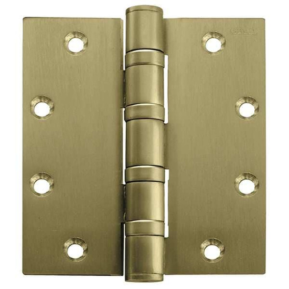Door and Butt Hinge, Steel, Full Mortise Mounting, 1 3/4 in Leaf W x 4 in Leaf H, Satin Chrome