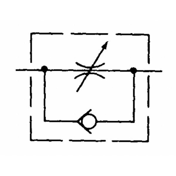 Parker Colorflow Flow Control Valve,Steel,3/4-14,25 GPM F1200S