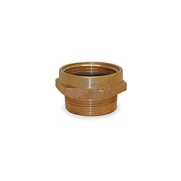 Fire Hose Female/Male Hose Nipple - 1-1/2 In. NH Female X 1-1/2 In. NPT Male - B
