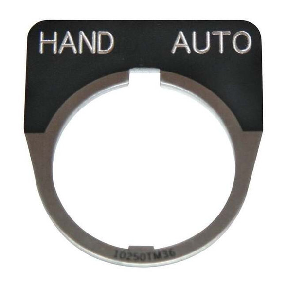 Eaton Cutler-Hammer Legend Plate,Hand Automatic,Black 10250TM39