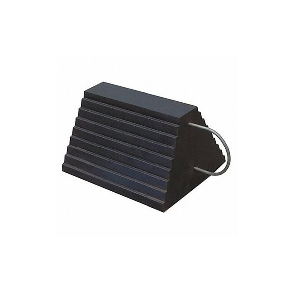 Manufacturer Varies Wheel Chock,Molded Rbr w/Stl Grab,Black 22XW74