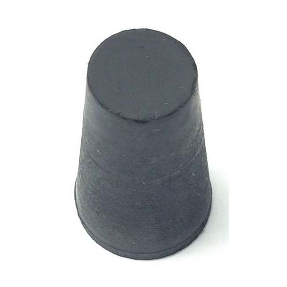 Manufacturer Varies Stopper, 25mm, Rubber, Black,PK100 00-004