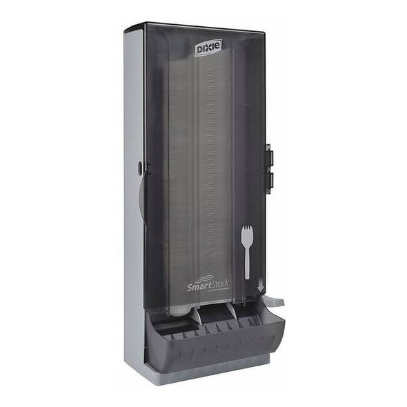 Dixie Spork Dispenser,Smoke,Capacity 120 SSPKPD120