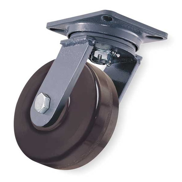 Hamilton Plate Caster,Swivel,Phenolic,8 in.,3000 lb,A S-CH-83PH