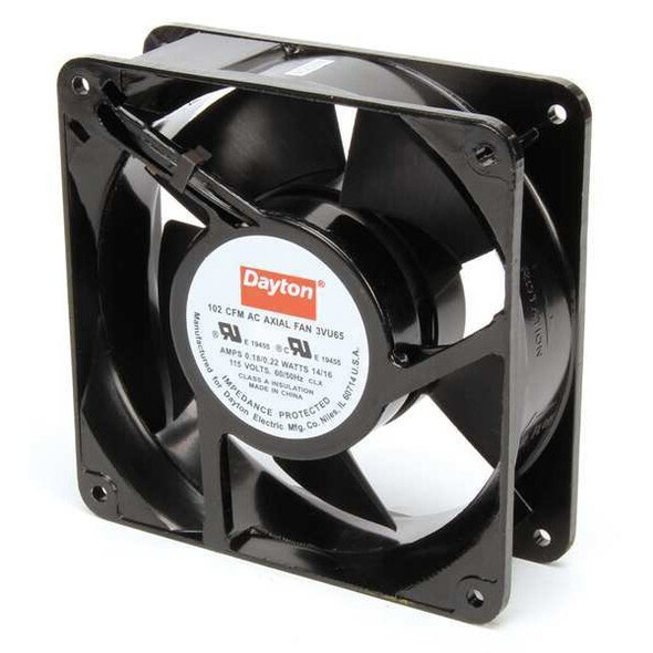 Dayton Axial Fan,Square,4-11/16" H,102/92 CFM 3VU65