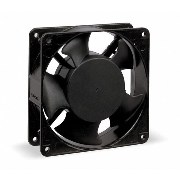 Dayton Axial Fan, Square, 115V AC, 1 Phase, Cast Aluminum, 4 11-16 in W. 3VU65