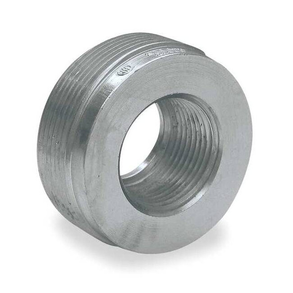 IMC Reducing Bushing, 1 in x 2 in, Threaded, Steel, Zinc Plated, Gray