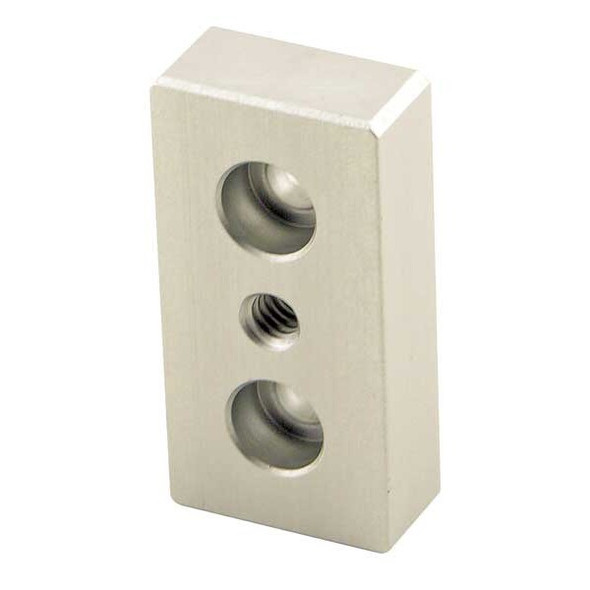 80/20 Base Plate,1/4-20 Tap Center,For 10S 2128