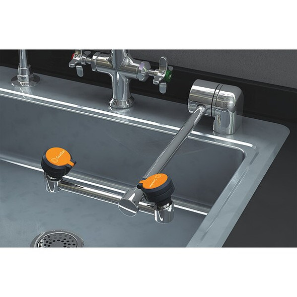 Guardian Equipment Eyewash,Deck Mount,6-1/2 W,14-1/8 D G1849