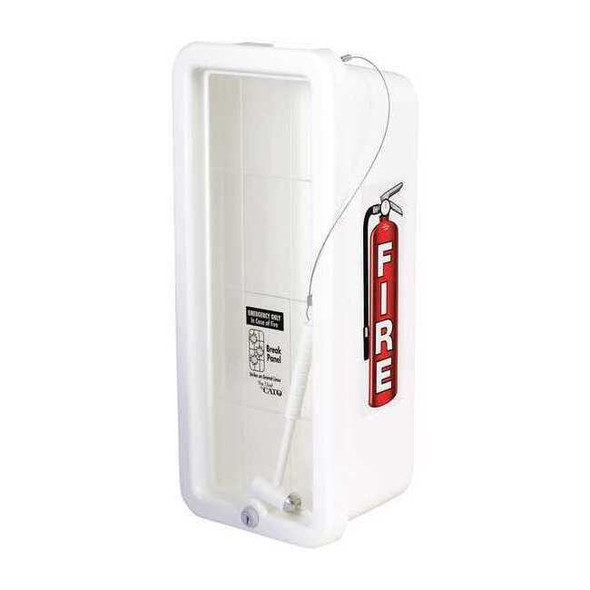 Fire Extinguisher Cabinet, Surface Mount, 19 1/4 in Height, 5 lb