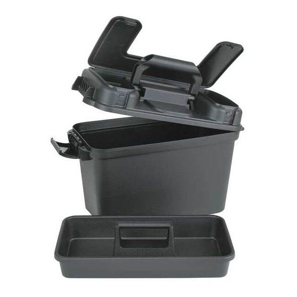 Flambeau Gear Box, Plastic, Black, 13 in W x 7 in D x 7 in H T1408B