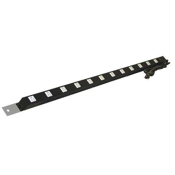 Pro-Line Power Strip,66-1/2"W,1-1/2"H,Gray ES48/ESMR72-A31