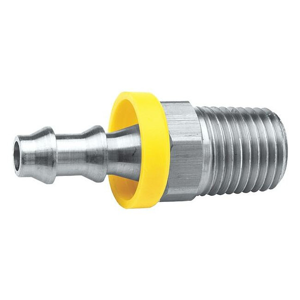 Dixon Push on Hose Fitting,1/4"x1/8",BarbxNPT 2720402SS