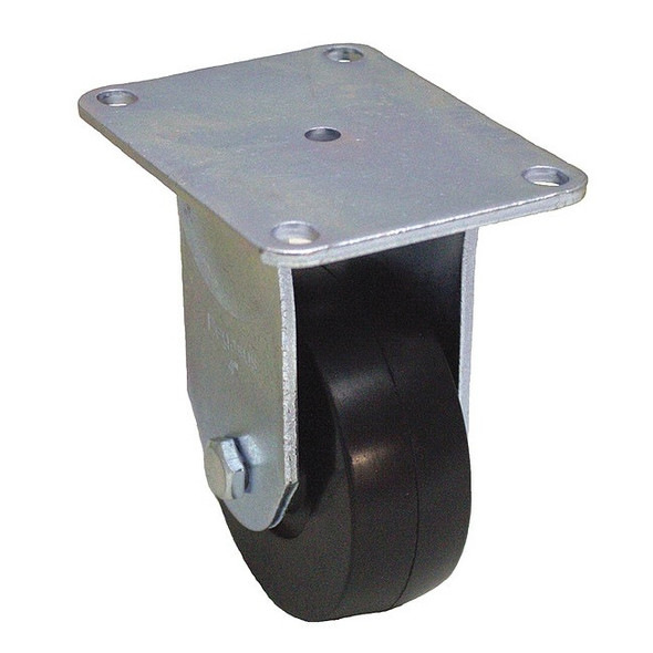 NSF-Listed Plate Caster,150 lb. Load Rating,Rigid