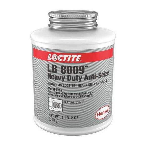 Loctite Anti-Seize,19 oz,Brush Top Can,Paste LB 8009(TM) 209758