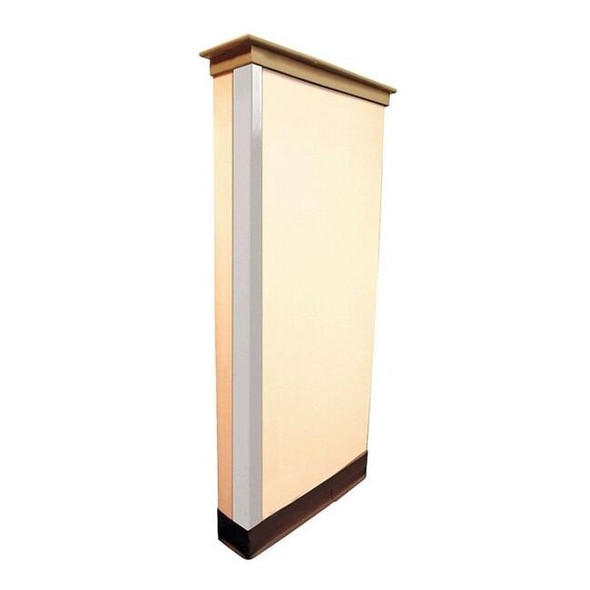 Manufacturer Varies Corner Guard, White, Grain, PVC, 4 ft H 19F831