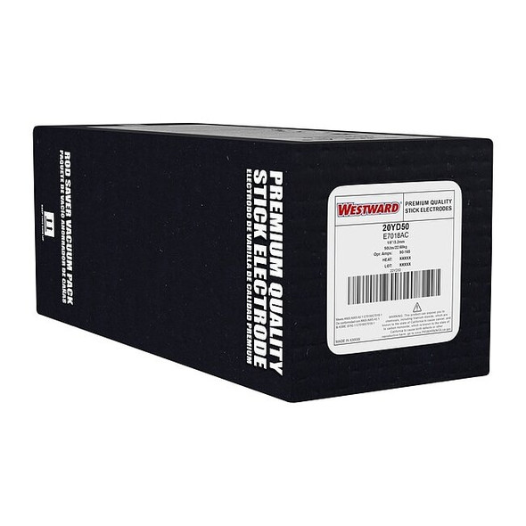 Westward 14" Welding Electrode 1/8" Dia., AWS E7018AC, 50 lb. 20YD50