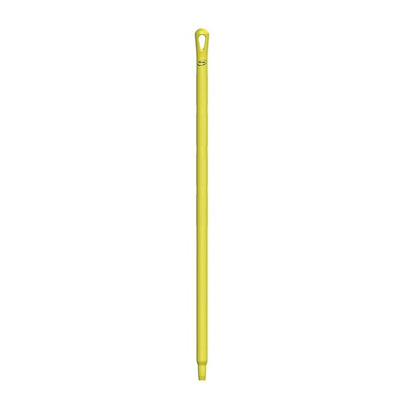 Vikan Color Coded Handle, 1 1/4 in Dia, Yellow, Polypropylene 29686