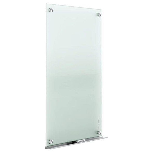 Quartet Dry Erase Board, Glass, 48 in, 72 in, No Frame Frame, Frosted White, Gloss G7248F-A