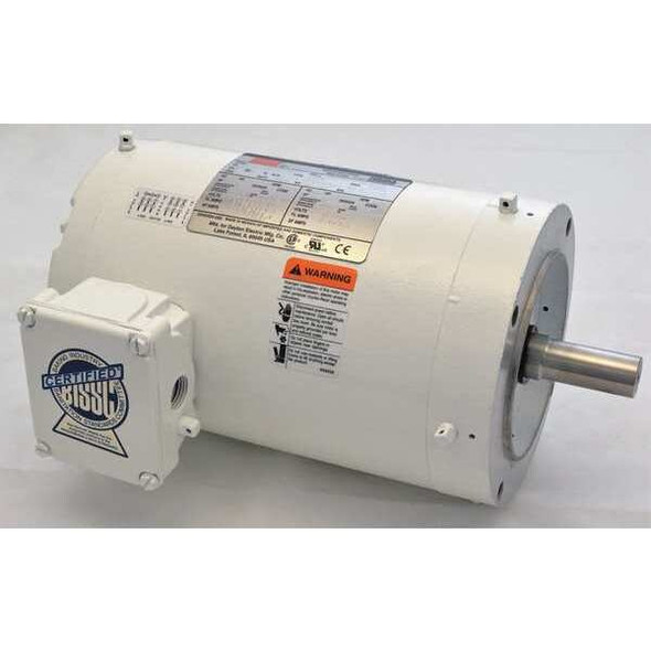 Dayton Washdown Motor,3 Ph,TENV,1 HP,1725 rpm 1TTB7