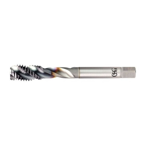 Spiral Flute Tap, 5/8"-11, Modified Bottoming, UNC, 3 Flutes, TiCN