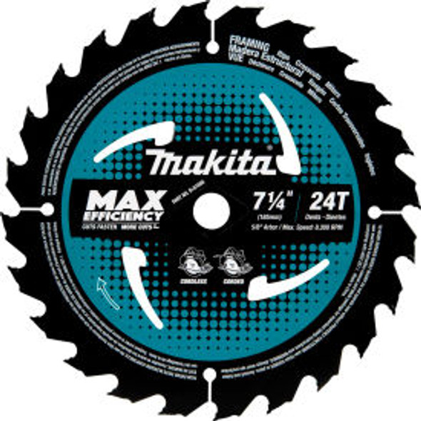 Makita Carbide-Tipped Max Effcy Ultra-Thin Kerf Circular Saw Blade Framing 7-1/4