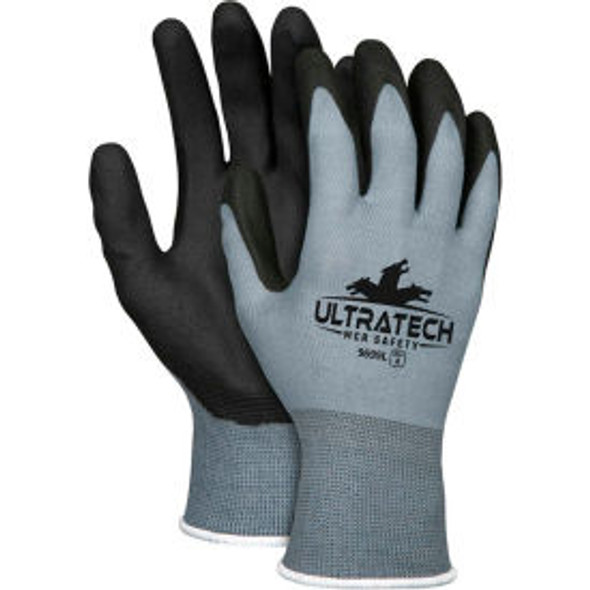 MCR Safety UltraTech Work Gloves 15 Gauge Nylon Shell HPT coating S 12 Pairs