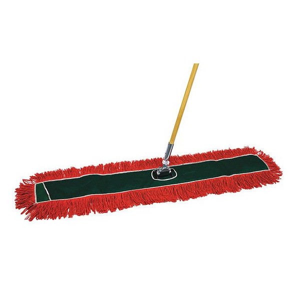 Tough Guy Dust Mop Kit,48 in W,Green/Red 56FJ81 Tough Guy Dust Mop Kit,48 in W,Green/Red 56FJ81