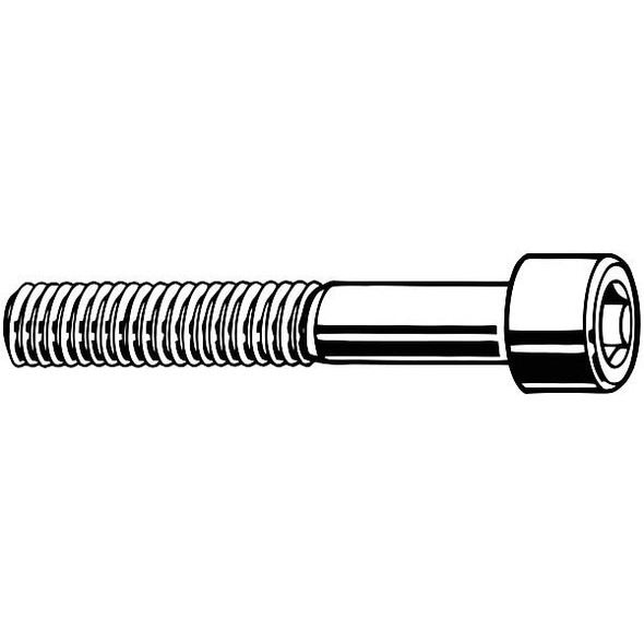 M20-2.50 Socket Head Cap Screw, Socket, Black Oxide Steel, 75 mm Length, 10 PK