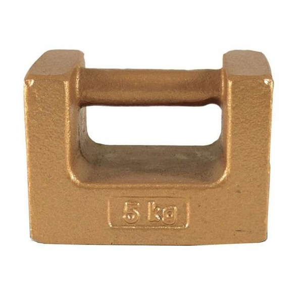 Rice Lake Weighing Systems Weight,Grip Handle,5kg,Cast Iron,Class 7 12786