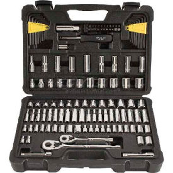 Stanley STMT71652 1/4"" & 3/8"" Drive SAE/Metric 123 Piece Socket Set