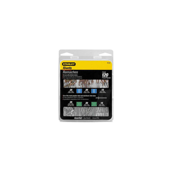 Stanley R120 Rivet Pack Assortment 120 Pack