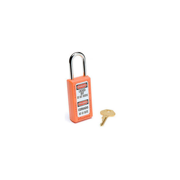 Master Lock Safety 411 Series Zenex Thermoplastic Padlock Orange 411ORJ