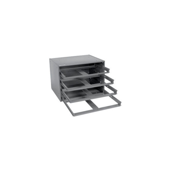 Durham Slide Rack 303-95 - For Large Compartment Storage Boxes - Fits Four Boxes