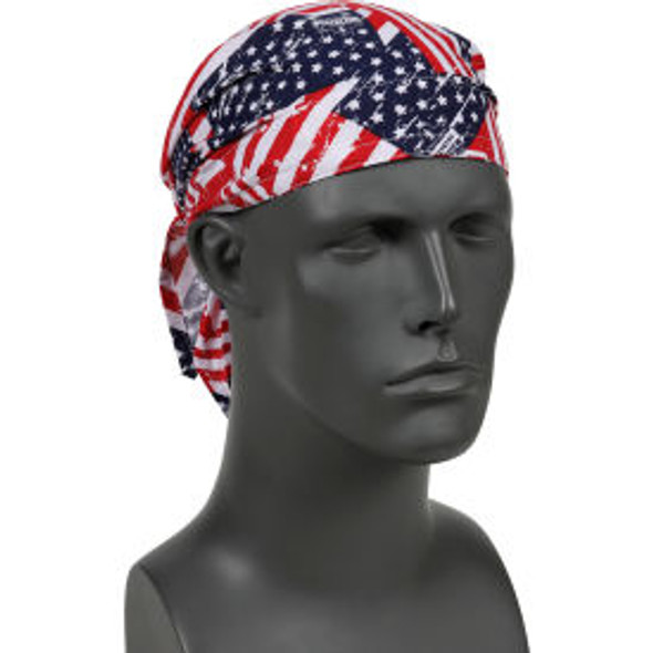 Ergodyne Chill-Its 6710 Evaporative Cooling Triangle Hat Stars/Stripes One Size