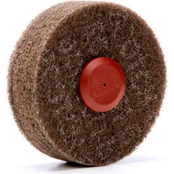 3M Scotch-Brite Cut and Polish Disc D5 4"" x 1 1/4"" Aluminum Oxide A MED