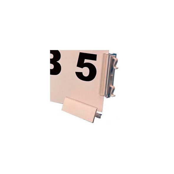 Slip N Stik Warehouse Aisle Sign Kit 8-1/2"" x 11"" Self Adhesive White (10 pcs/