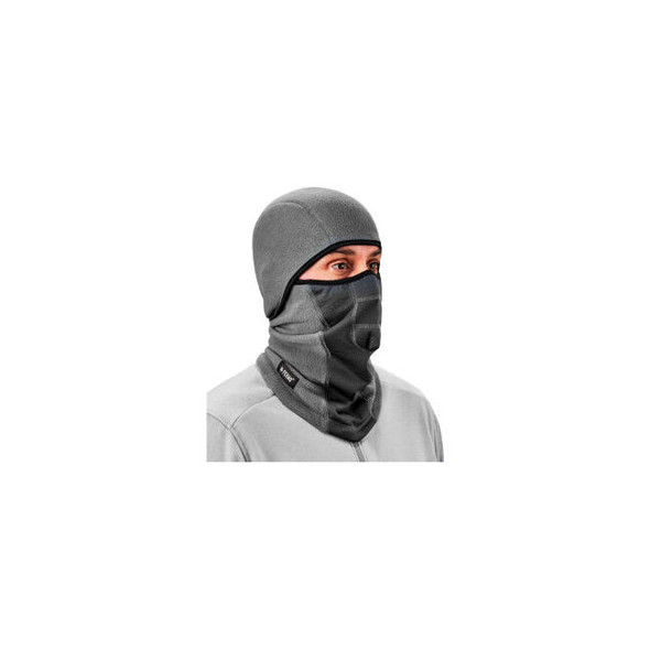 Ergodyne N-Ferno 6823 Balaclava Face Mask Wind-Proof Hinged Gray