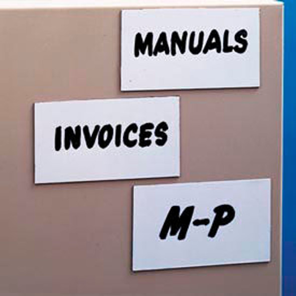 Magnetic Write-On Label 1"" x 4"" (25 pcs/pkg)